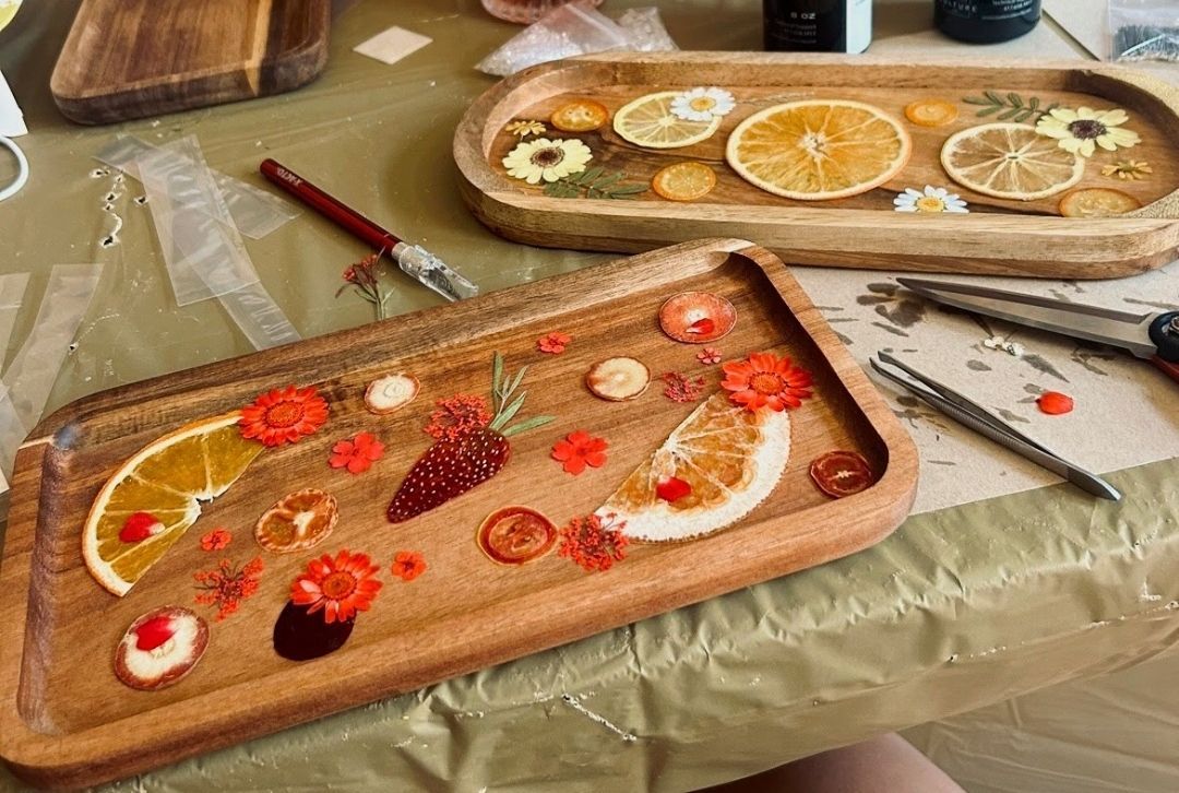 Pressed Fruit & Flower Tray