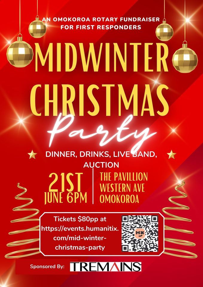 Midwinter Christmas Party hosted by \u014cmokoroa Rotary Club