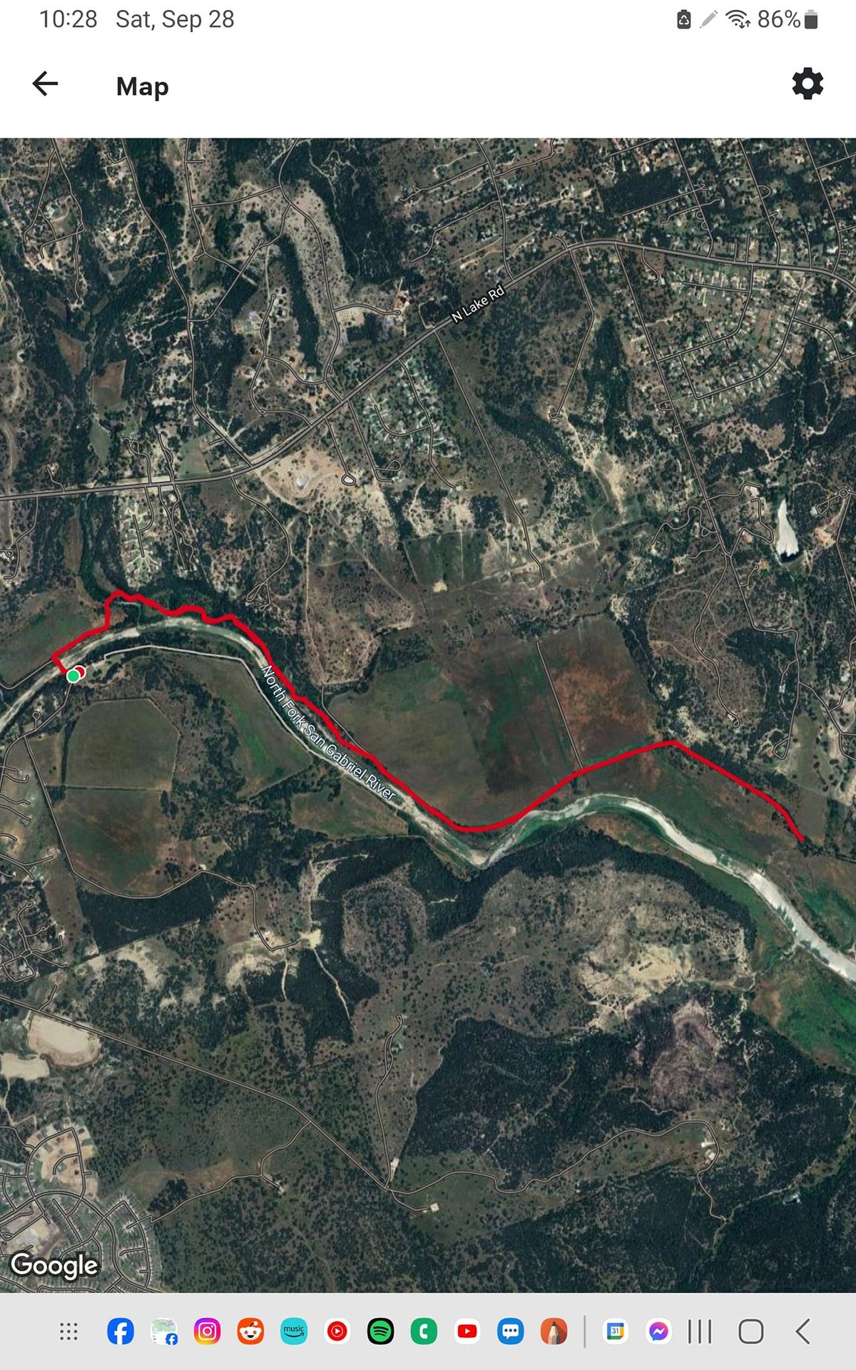 7 mile hike starting at Camp Tejas and heading towards Russell Park.