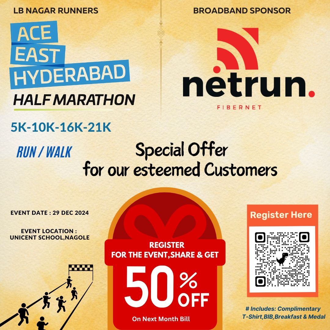 LB Nagar Runners ACE East Hyderabad Half Marathon