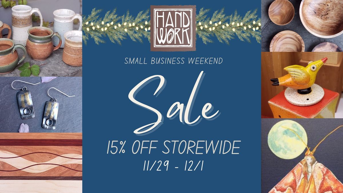 Small Business Weekend at Handwork Artisan Co-op