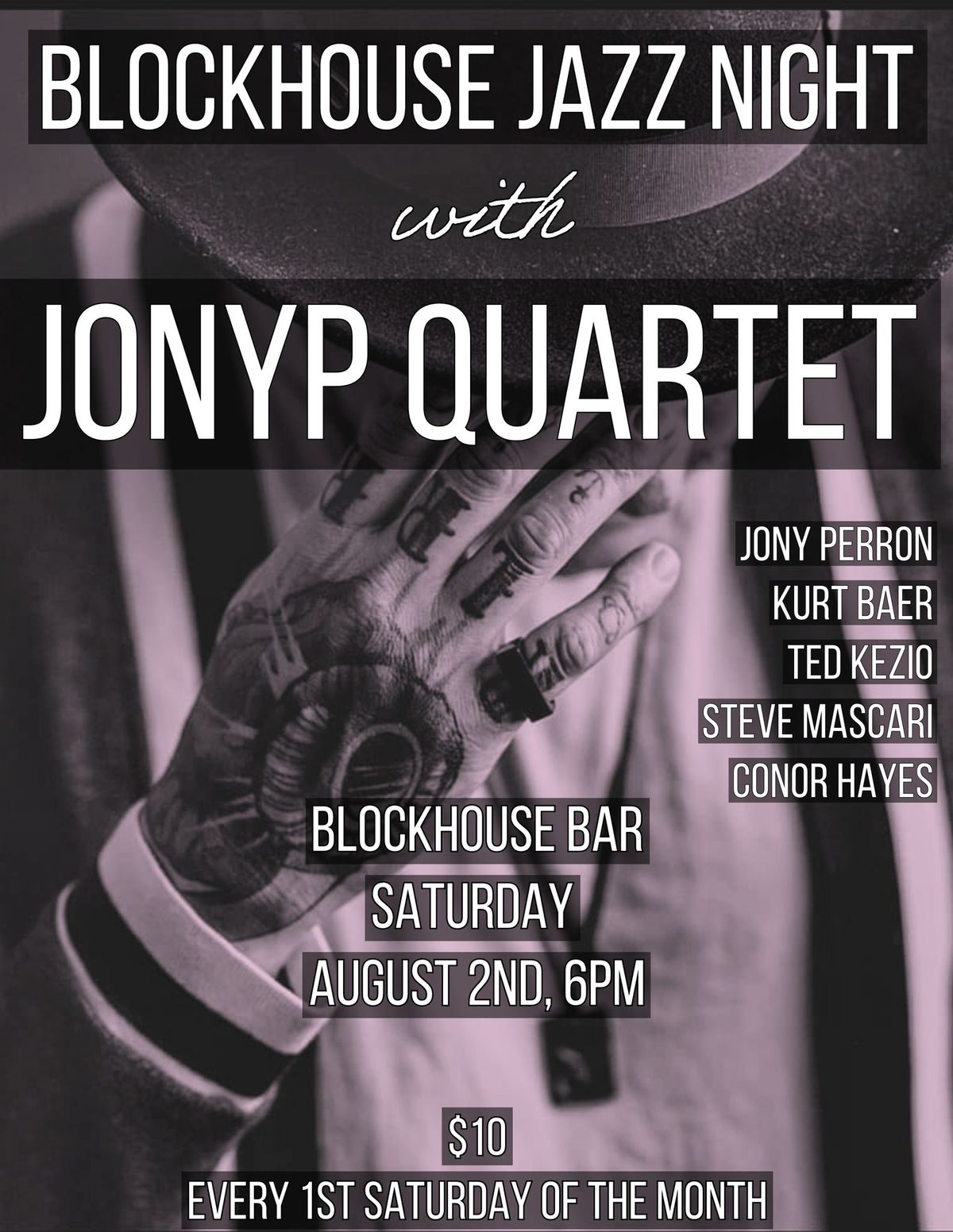 Blockhouse Jazz Night! - with JonyP quintet