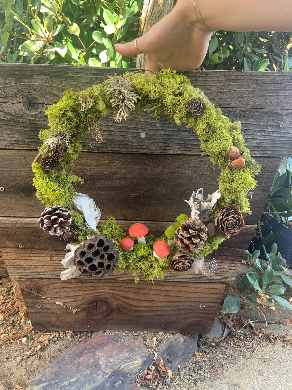 Mushroom Forest Wreath Workshop