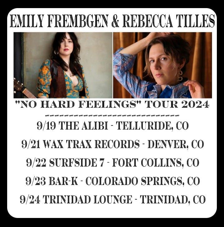 Emily Frembgen & Rebecca Tilles at Bar-K *NO COVER*