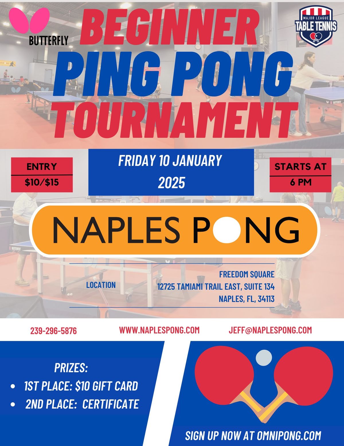 Naples Pong Beginner Tournament 