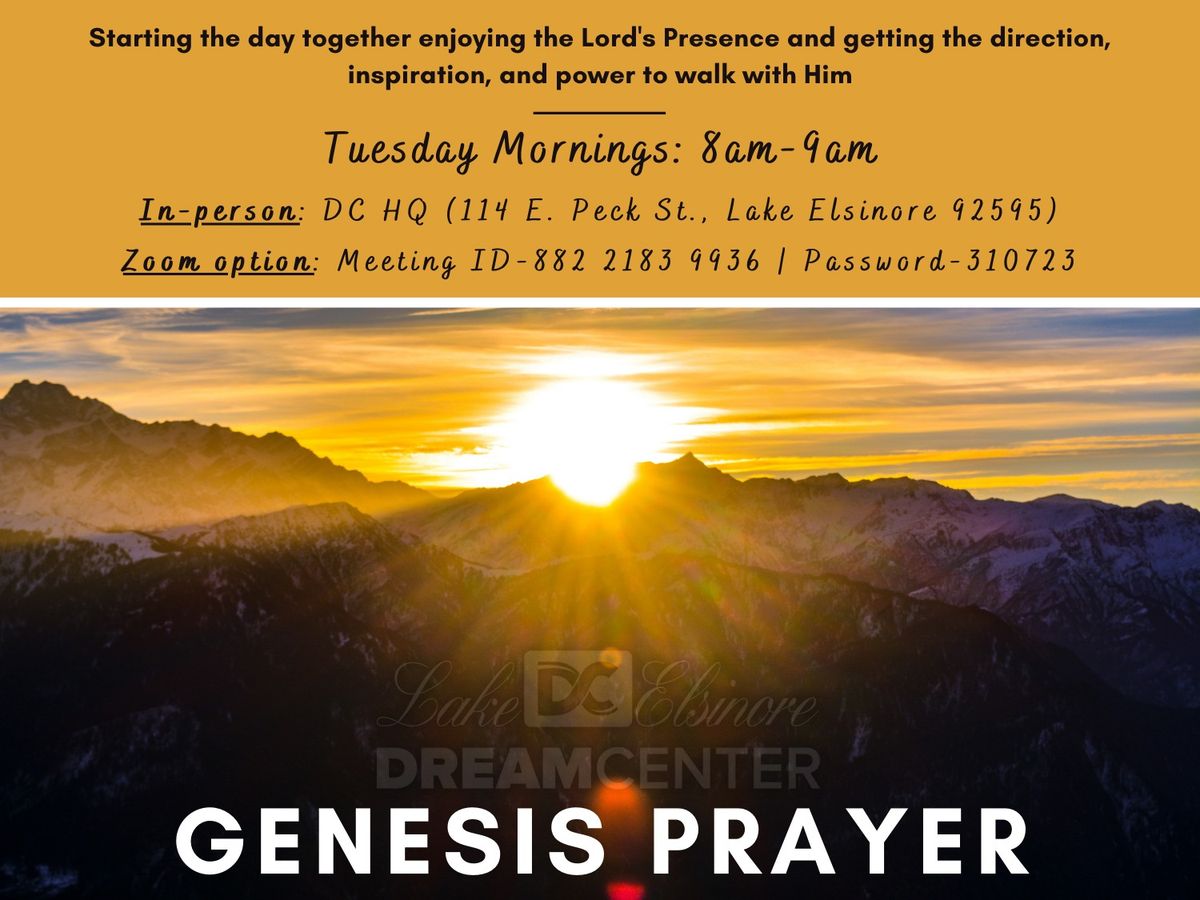 Genesis Prayer