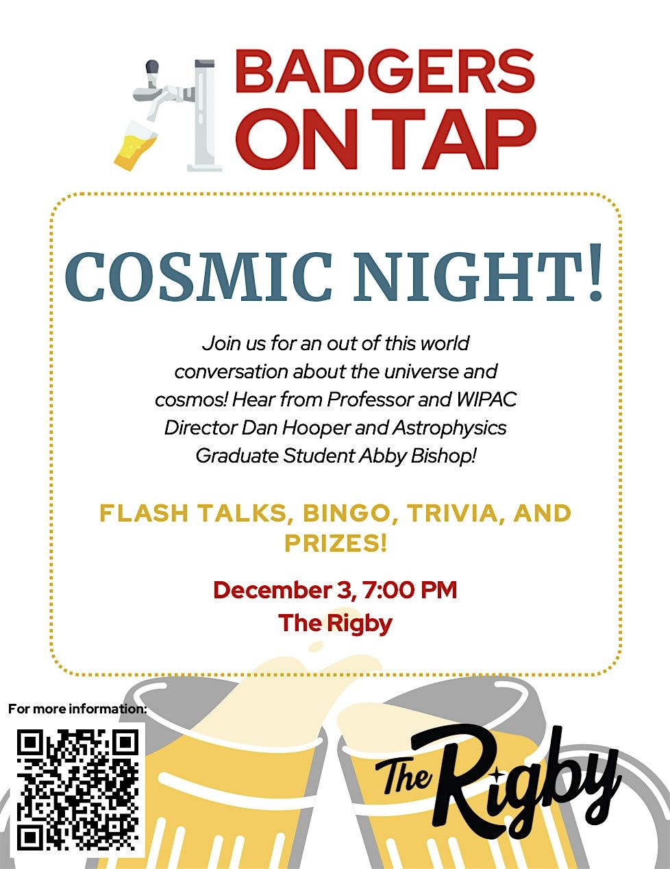 Badgers on Tap: Cosmic Addition