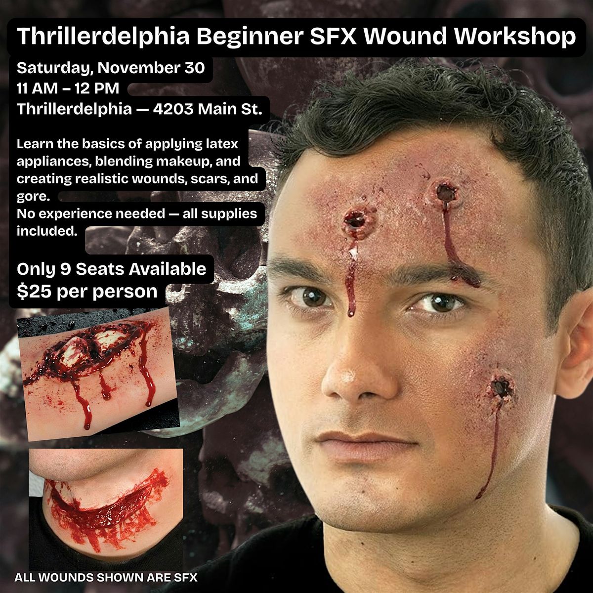 Thrillerdelphia Beginner SFX Wound Workshop