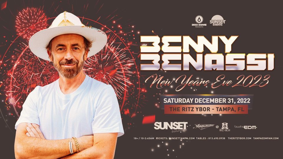 Low Ticket Warning: Benny Benassi - New Years Eve 2023 - Tampa, FL