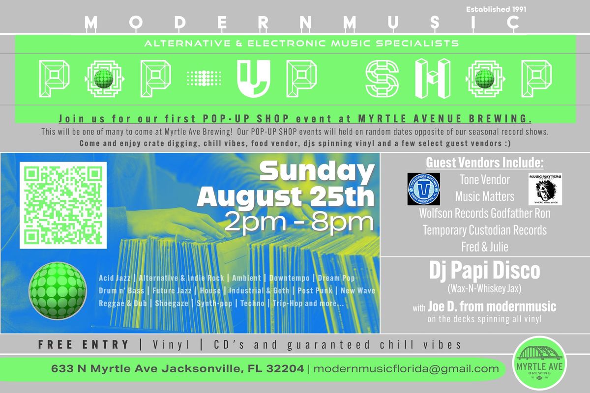 Modern Music Pop-Up Record Shop Event