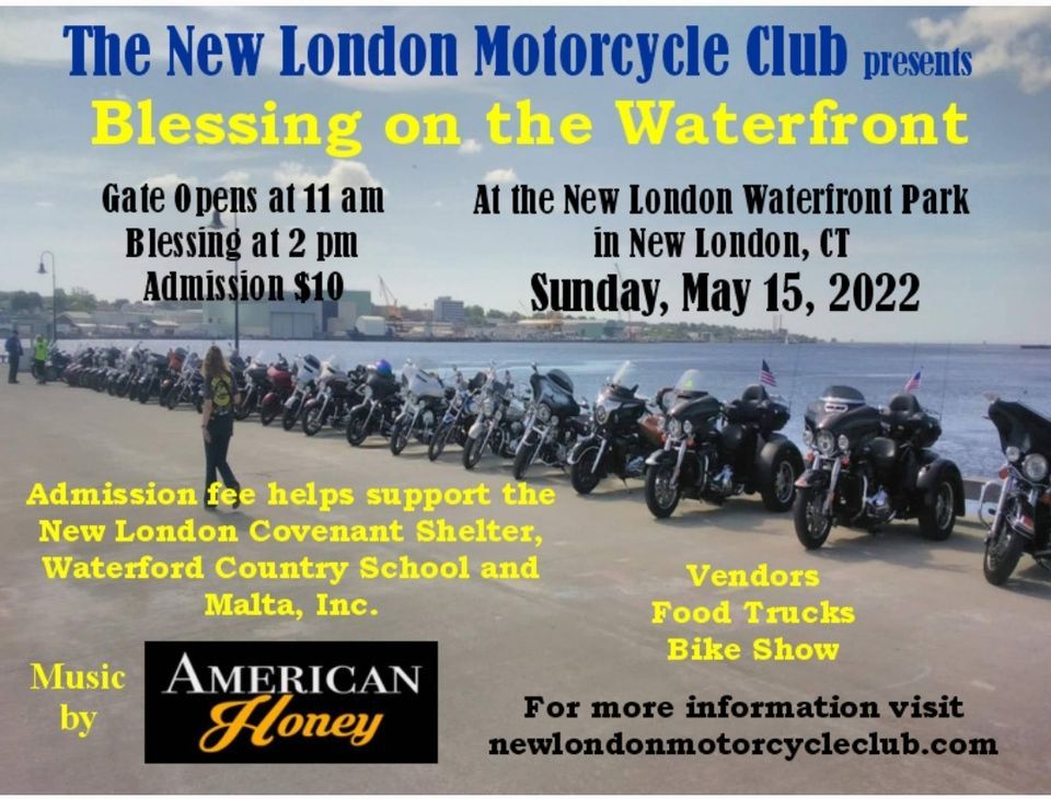 Blessing on the Waterfront presented by the New London Motorcycle Club