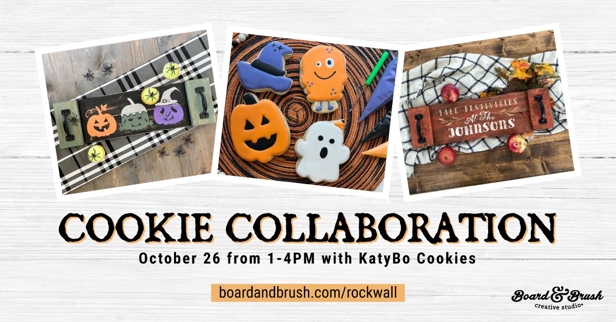 Halloween Cookie Decorating Collab Workshop at Board & Brush Rockwall