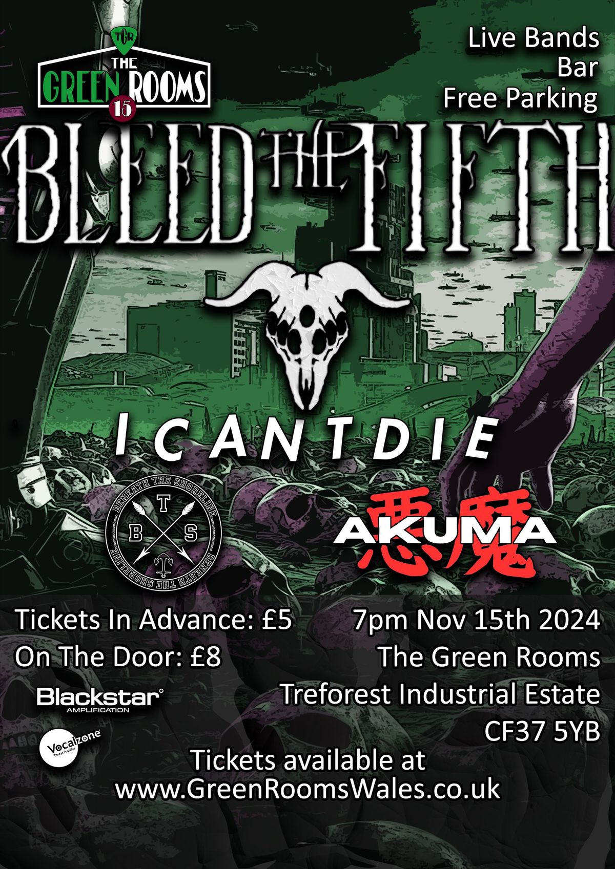 Bleed The Fifth\/ICANTDIE\/Beneath The Shoreline\/AKUMA