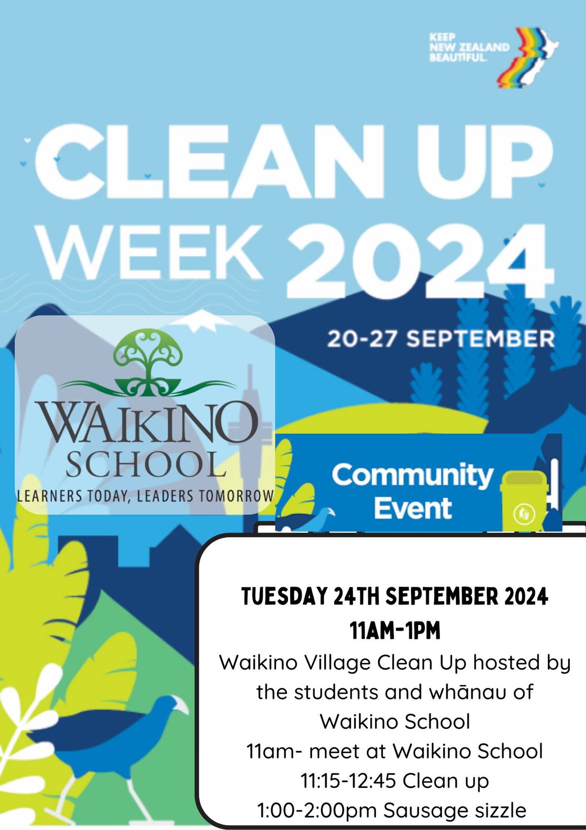 Keep NZ Beautiful hosted by Waikino School