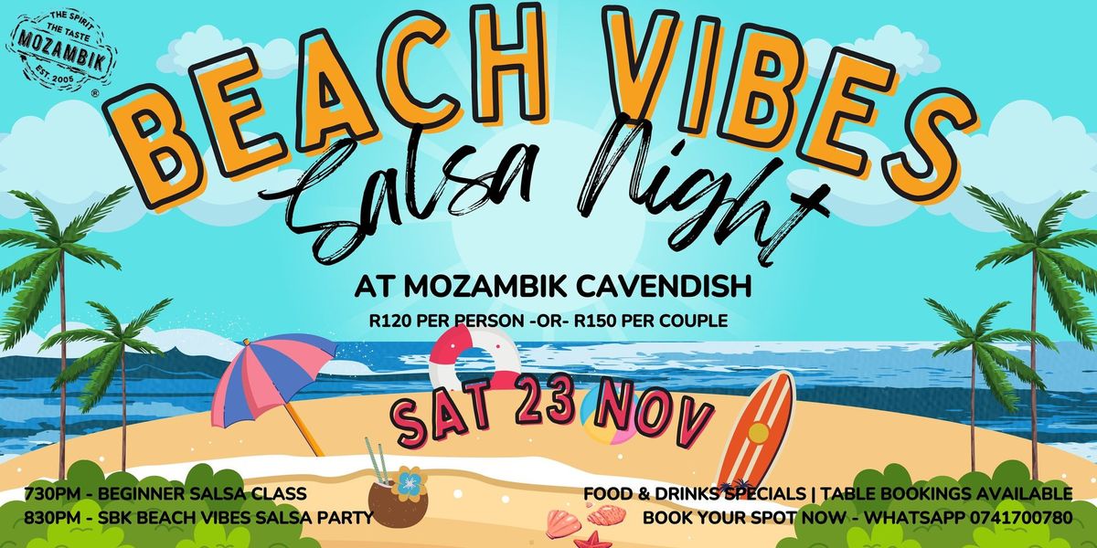 Beach Vibes Salsa Class & Party Evening @ Mozambik