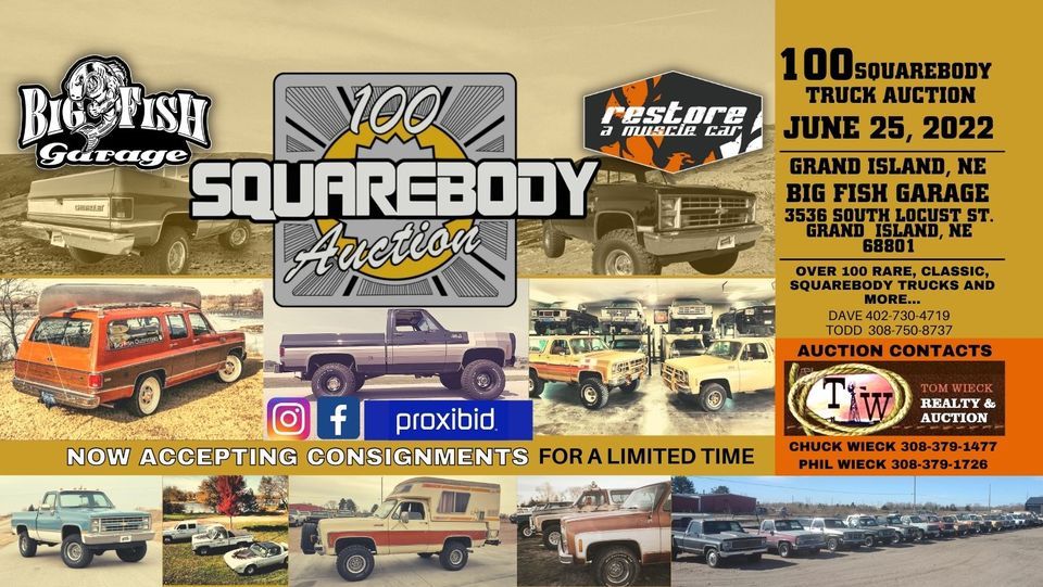 100 squarebody Auction