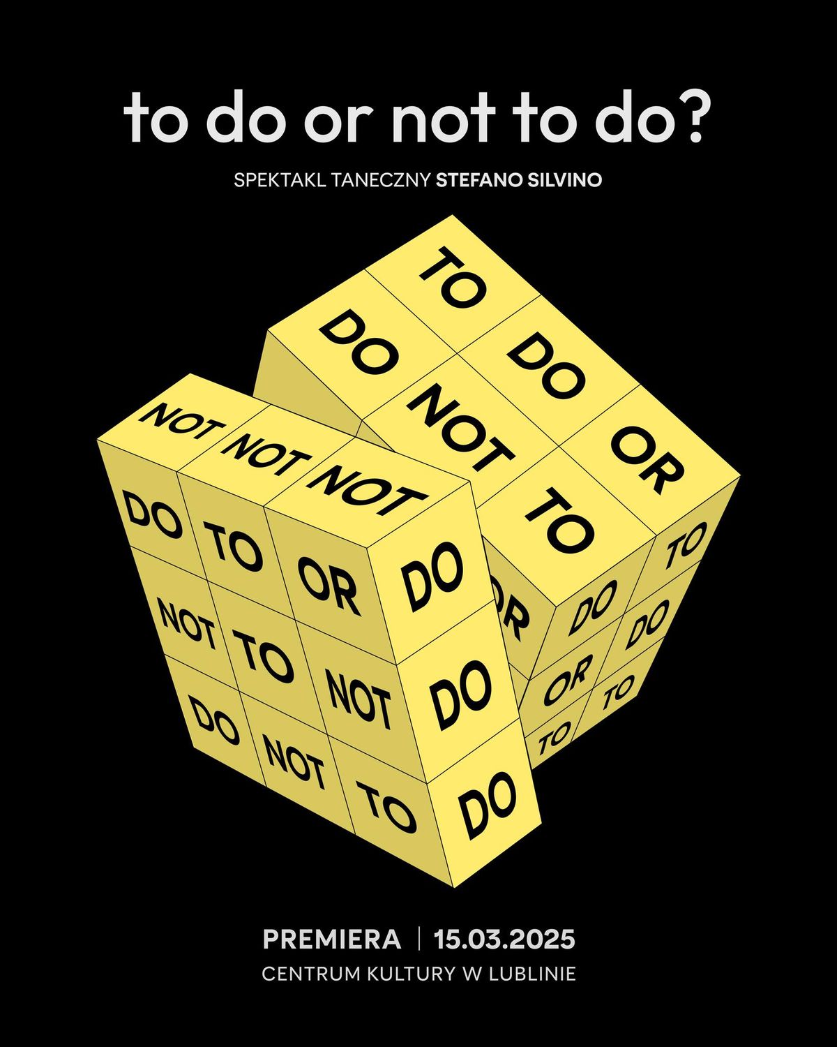 To do or not to do? \/ Stefano Silvino - PREMIERA