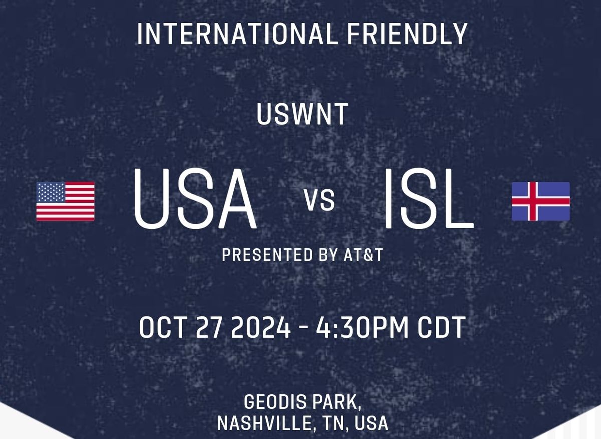 USWNT vs Iceland: Friendly #2