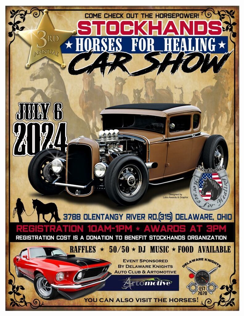 3rd Annual Stockhands Horses for Healing Car Show