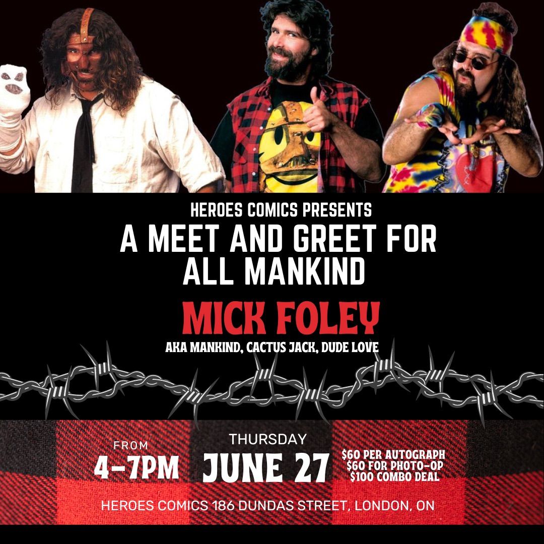 Mick Foley at Heroes Comics!