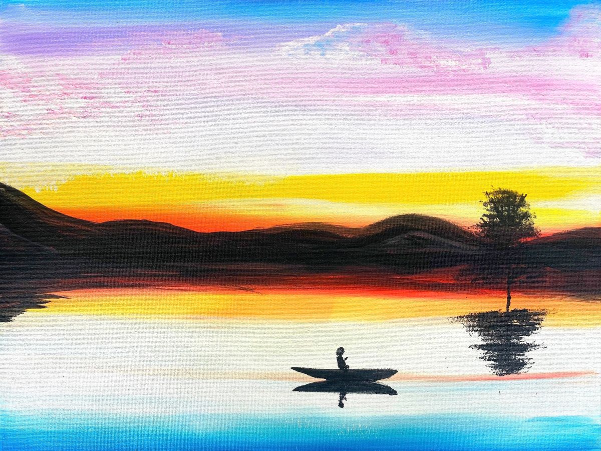 Paint and Wine Night in Palmerston North - Drifting Dreams (First Drink Included)