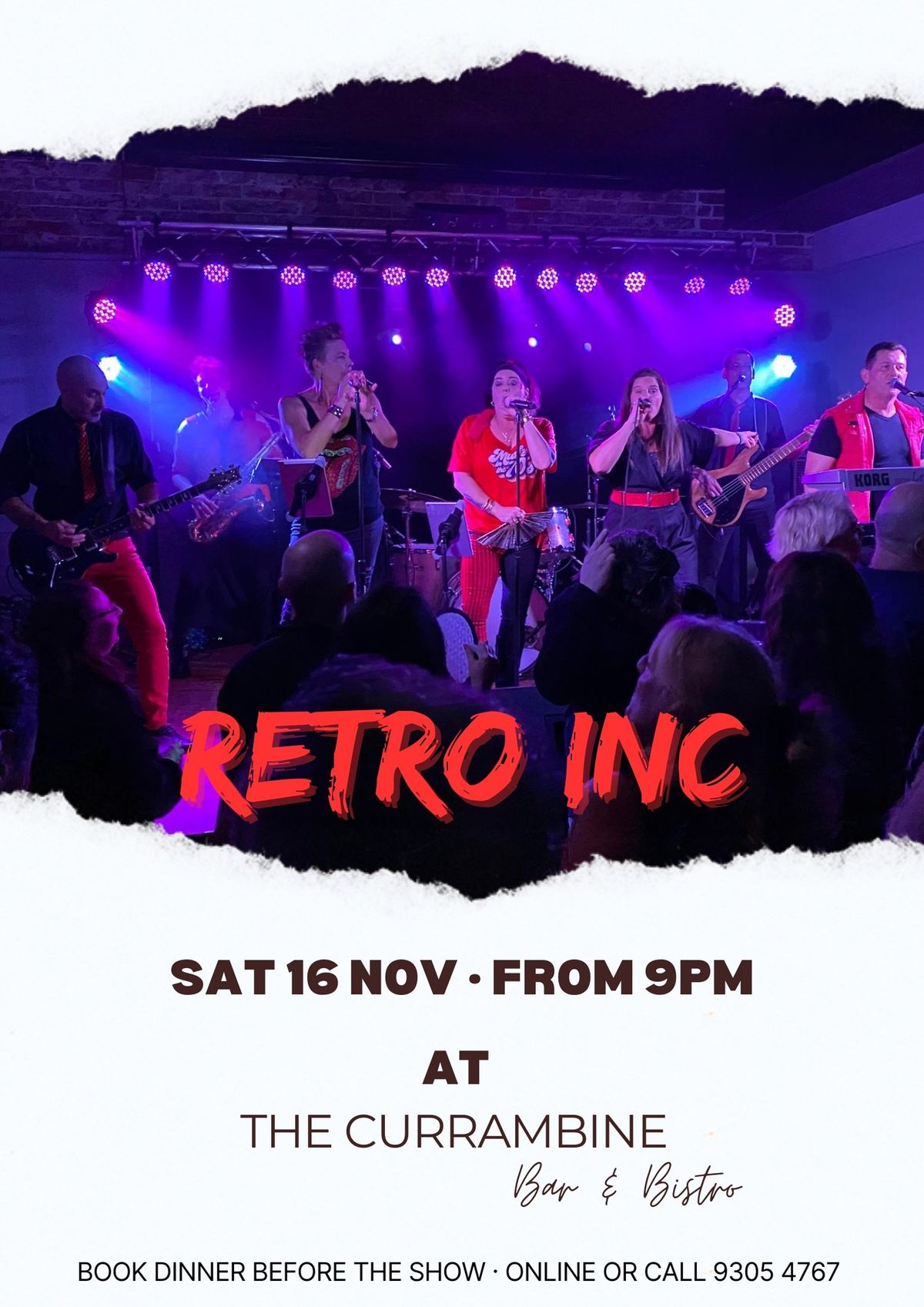 RETRO INC Live at Currambine Bar & Bistro