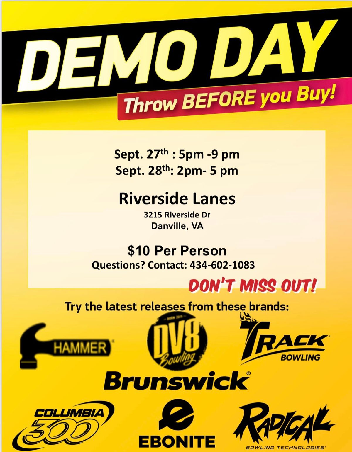 Brands of Brunswick Demo days