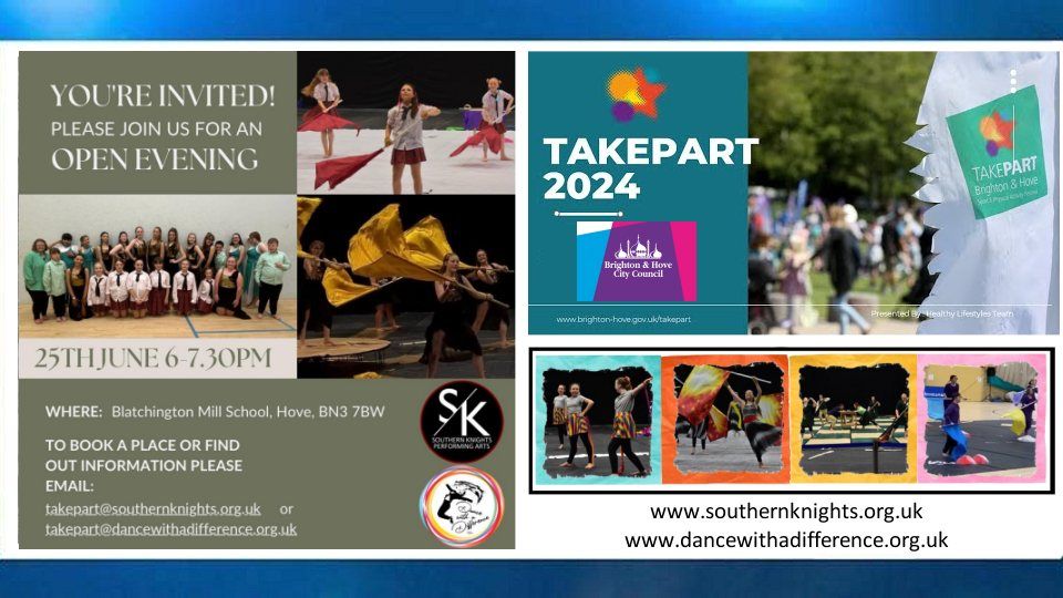 Open Evening : Try Out Session : TAKEPART festival of active living