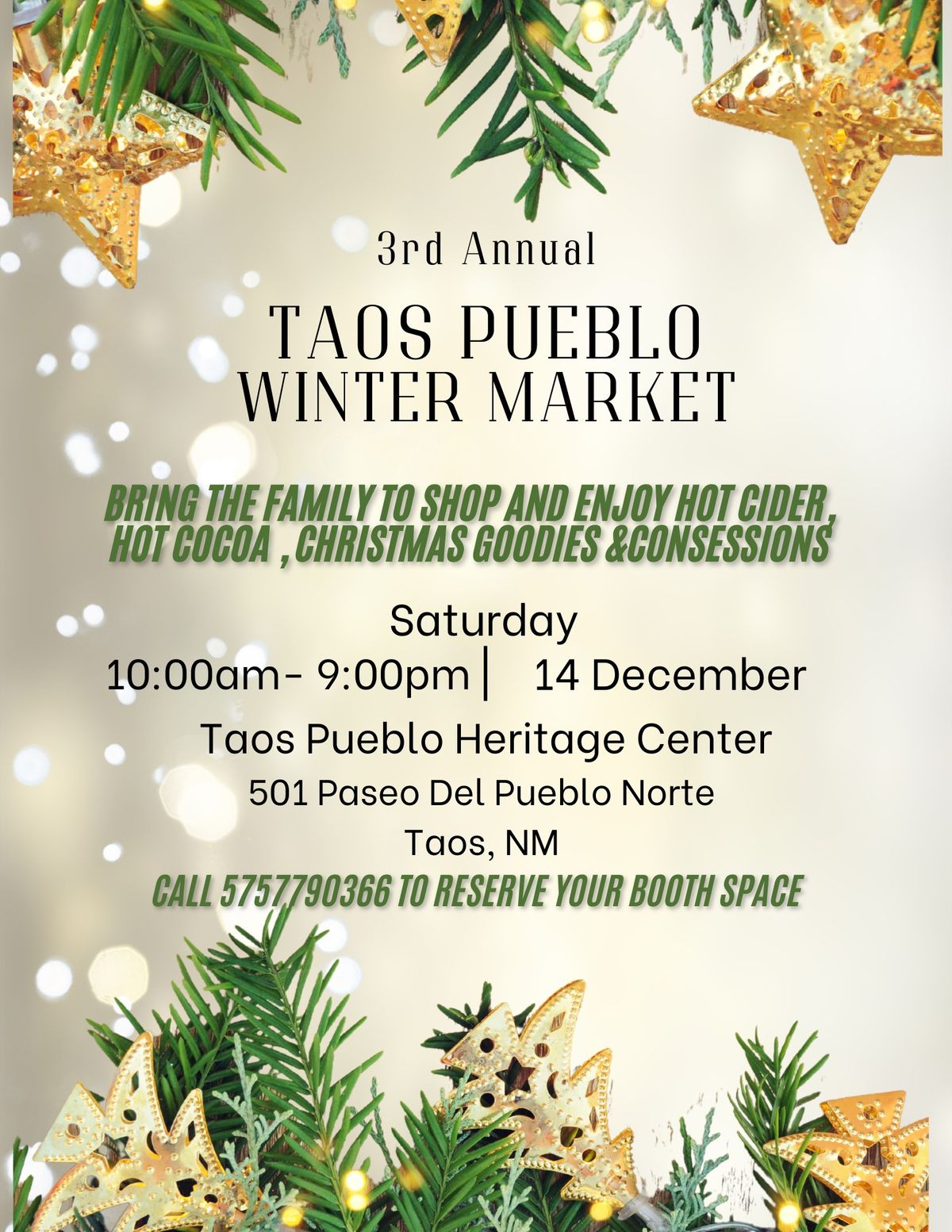 3rd Annual Taos Pueblo Winter Market