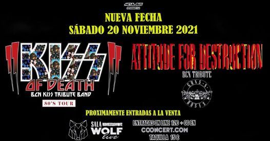 Kiss of Death + Attitude for Destruction Bcn -20\/11\/21 -Sala Wolf