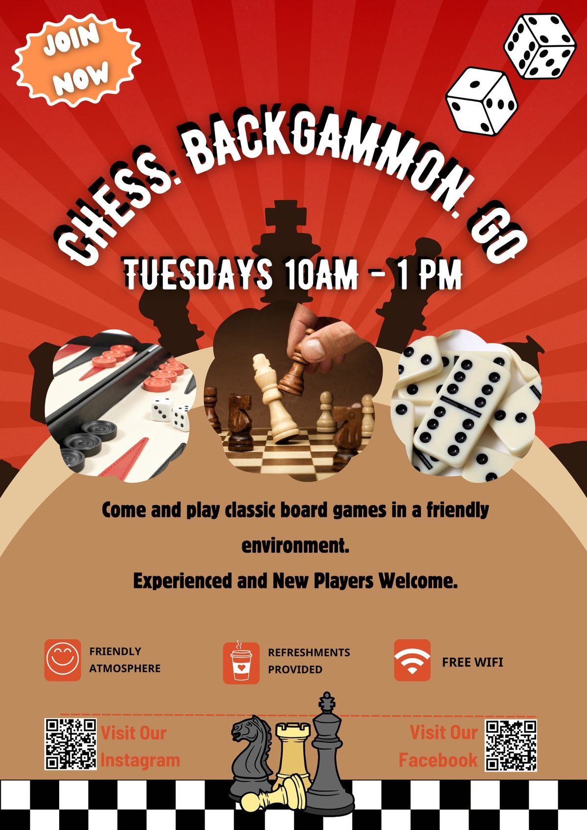 Chess, Backgammon & Go