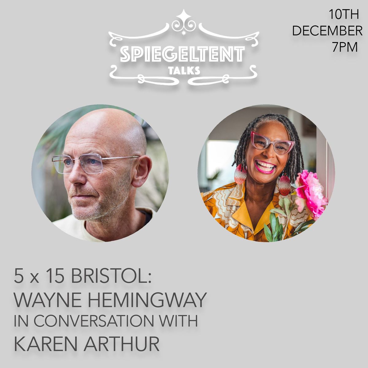 5 x 15 Bristol: Wayne Hemingway In Conversation With Karen Arthur \u2013 10th Dec