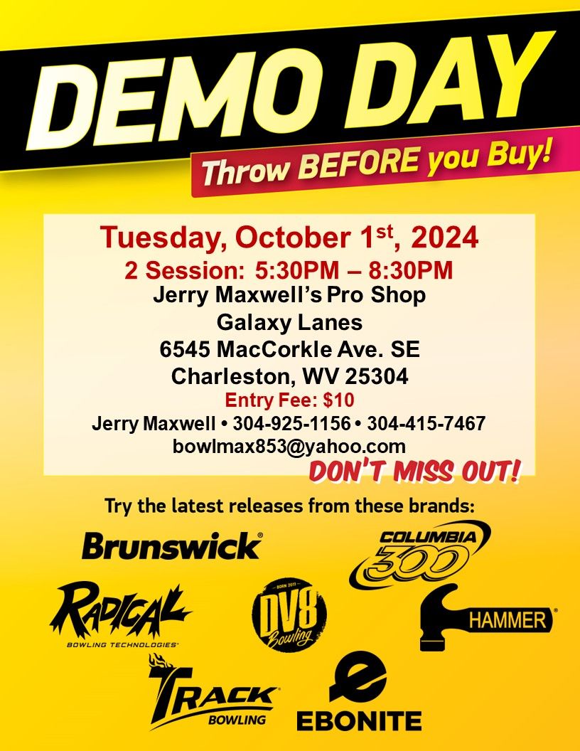 Demo Event: Jerry Maxwell's Pro Shop @ Galaxy Lanes