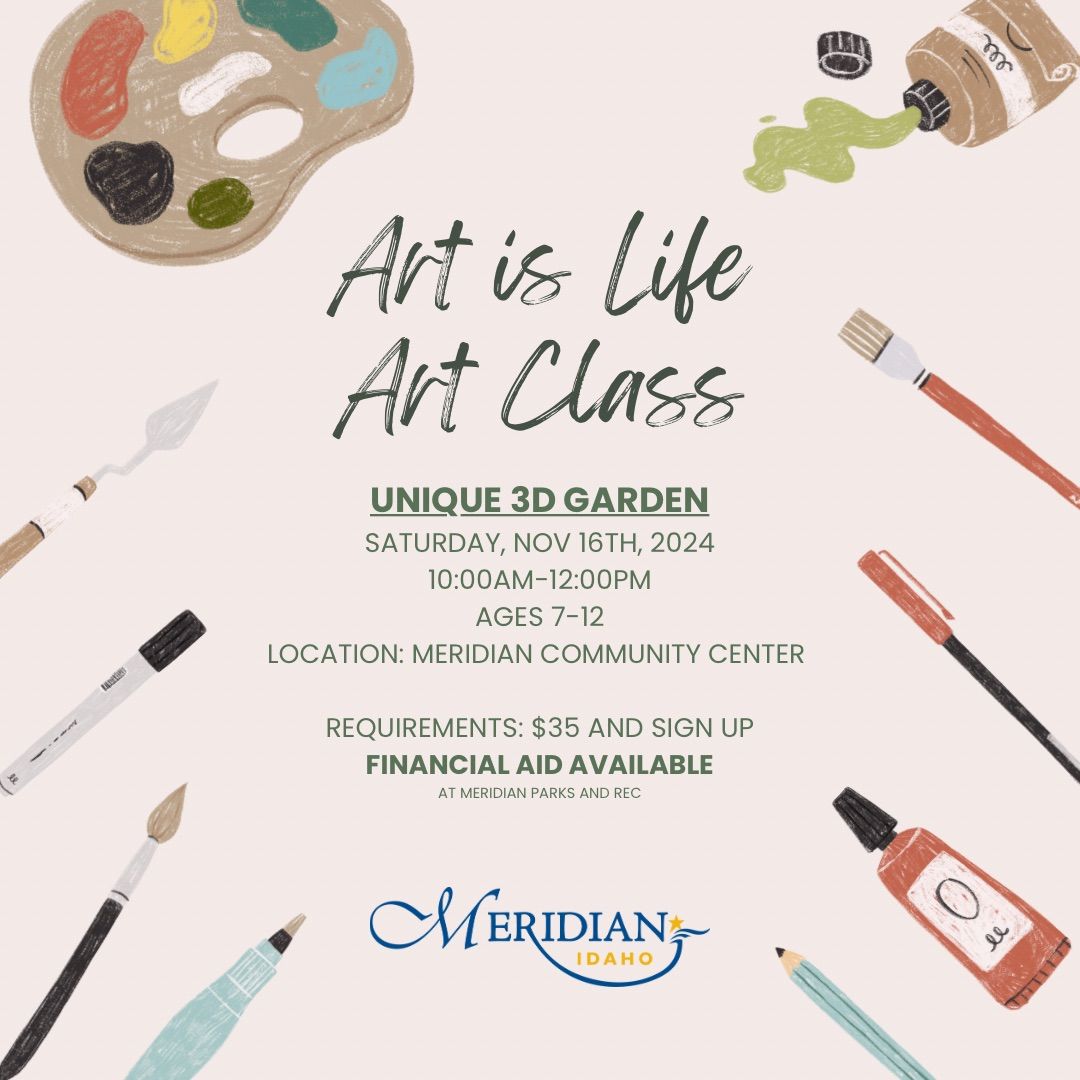 Kids Art Class - 3D Garden