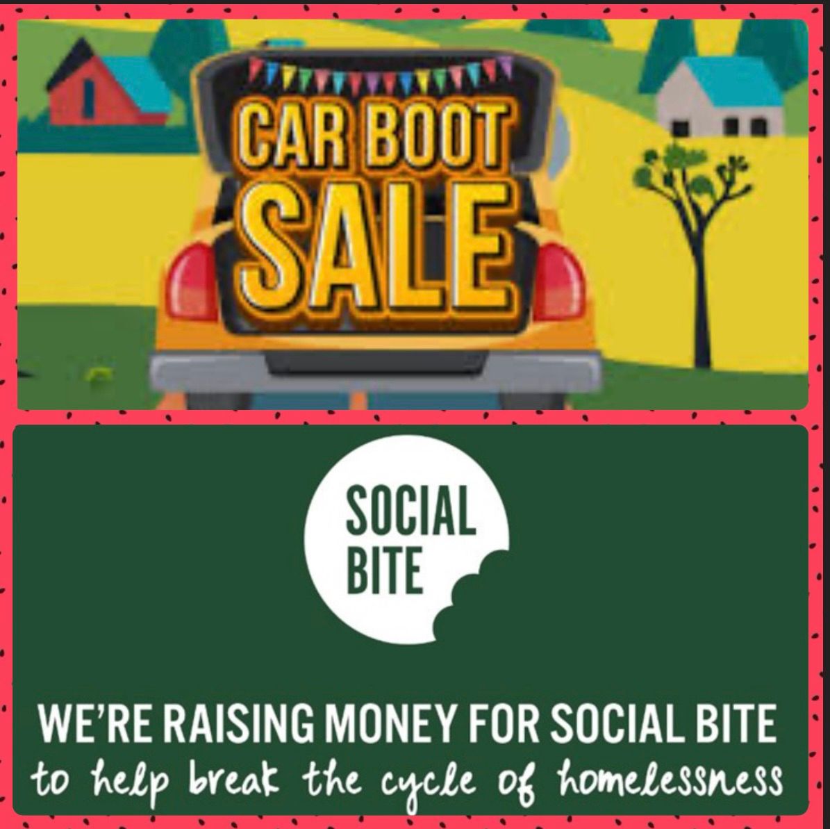 Car Boot Sale in aid of Social Bite 