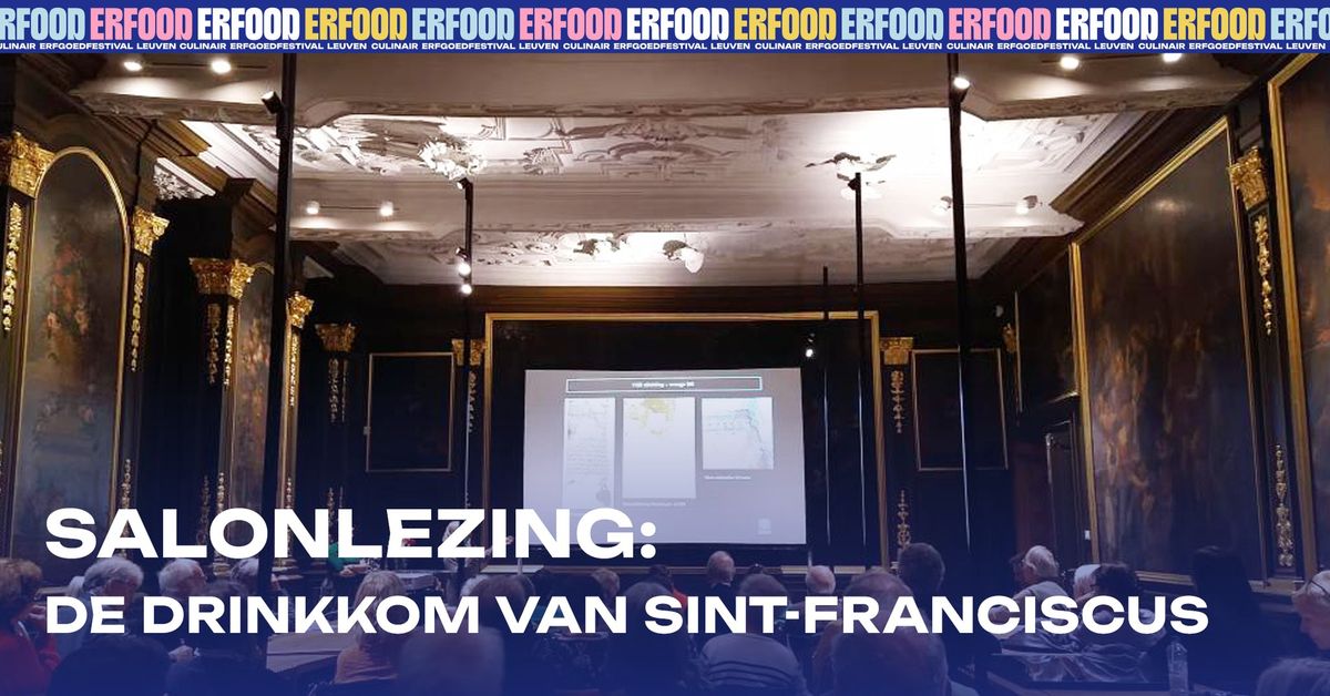 Salonlezing | De drinkkom van Sint-Franciscus