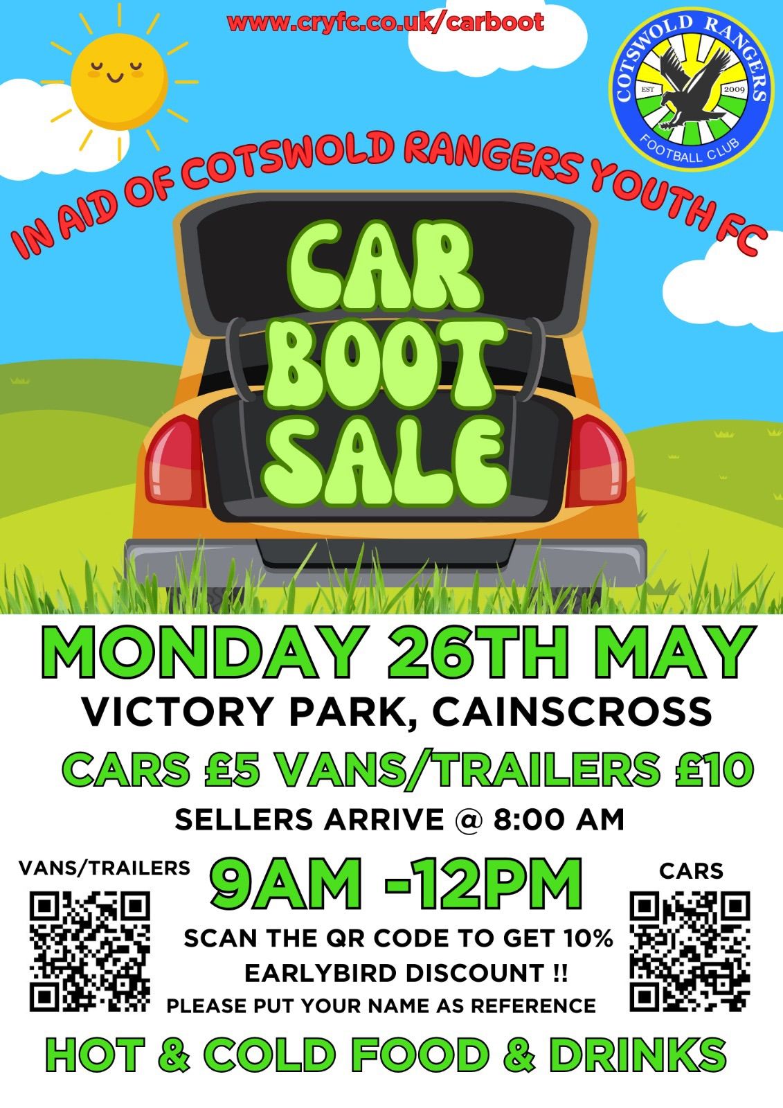 CRYFC  Car Boot Sale