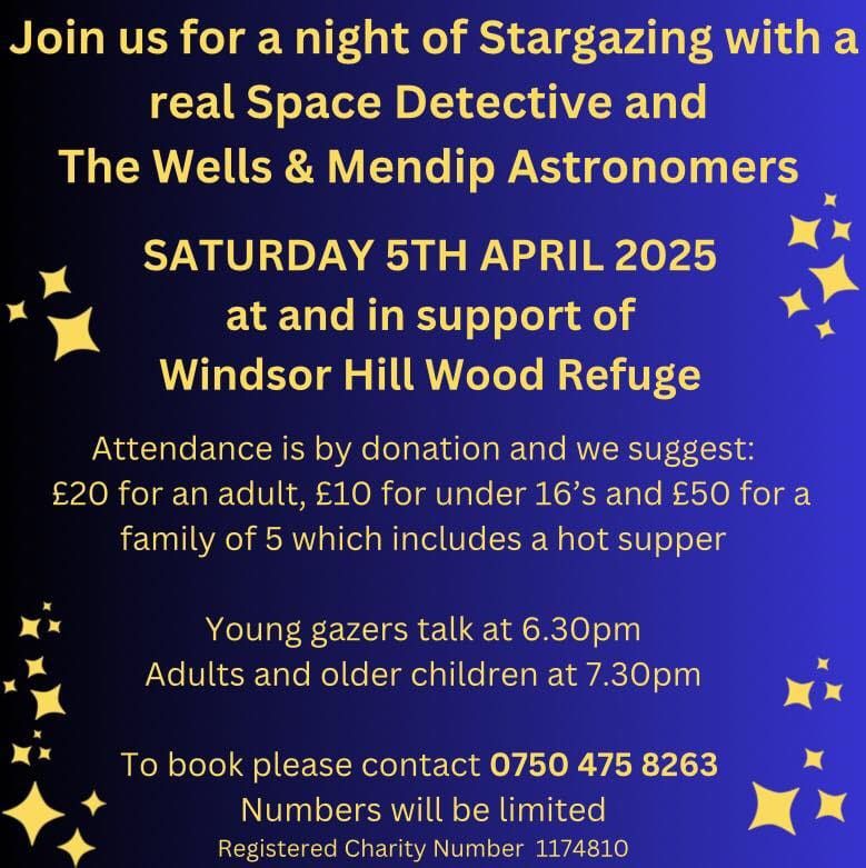 Stargazing with the Space Detective and Wells & Mendip Astronomers