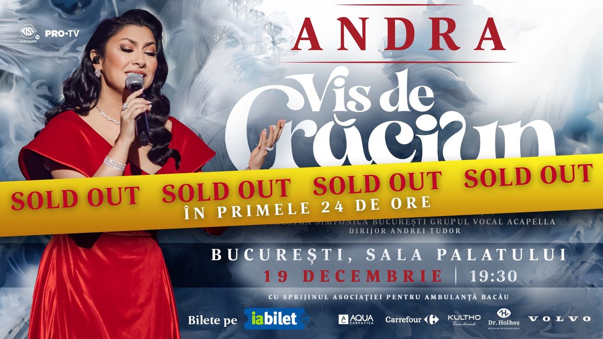 SOLD-OUT! \u2728 Andra la Bucure\u0219ti: \u201eVis de Cr\u0103ciun\u201d - Concert Fenomen de Colind\u0103 \u0219i Frumos 