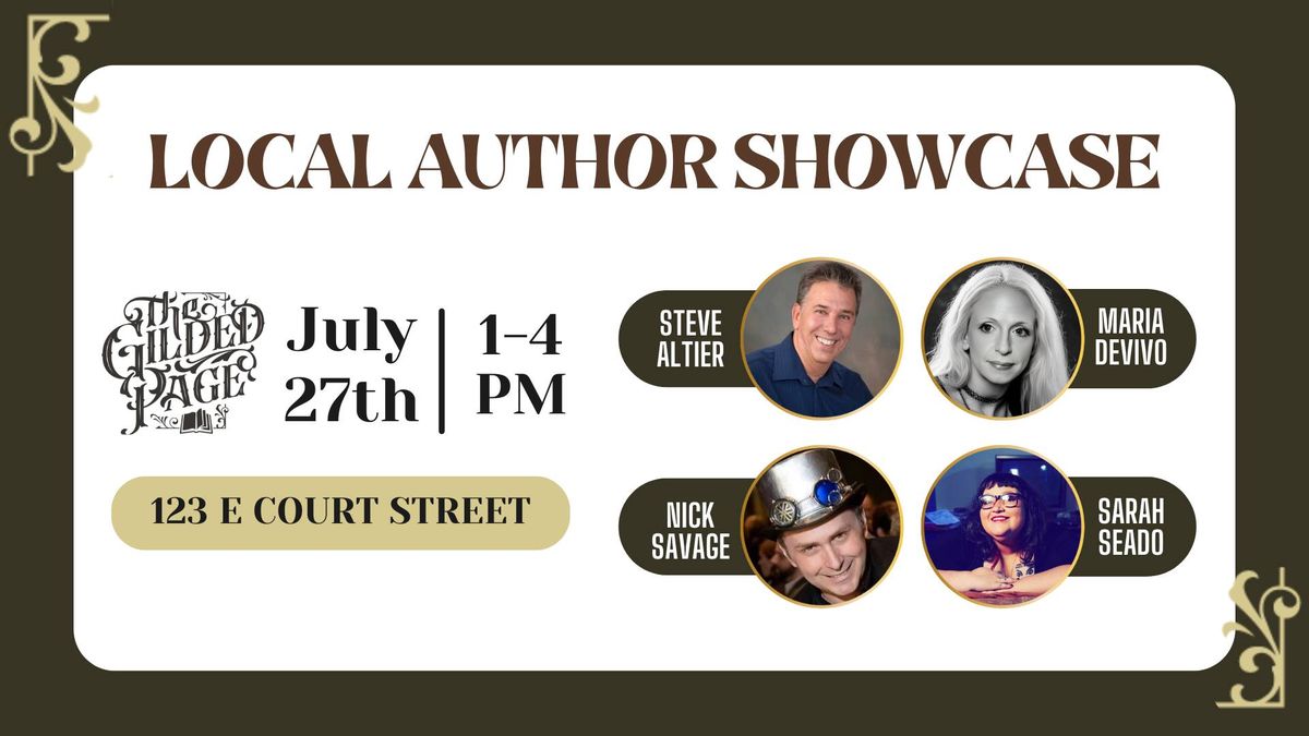 Local Author Showcase at The Gilded Page