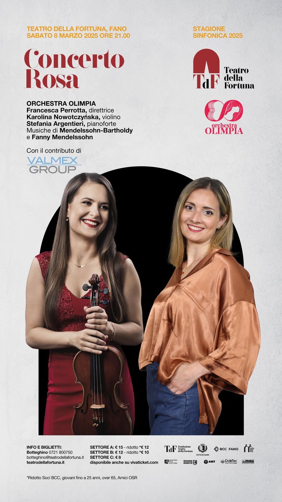 CONCERTO ROSA \/\/ 8 MARZO CON ORCHESTRA OLIMPIA