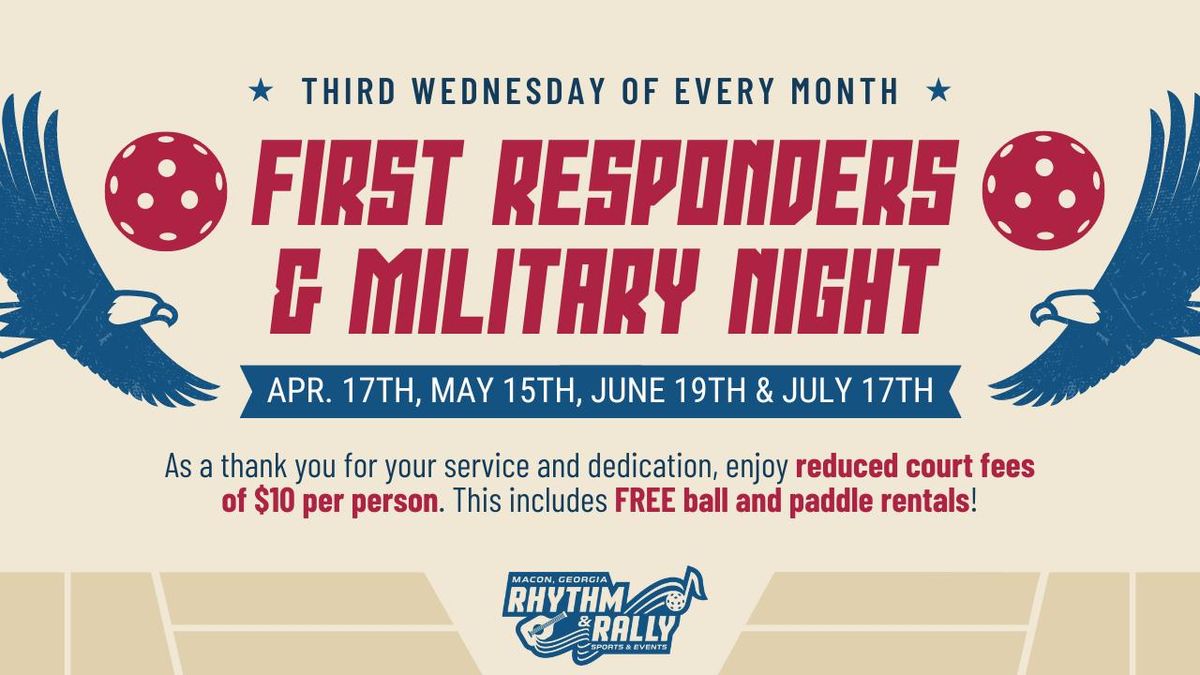 First Responders & Military - Pickleball Night 
