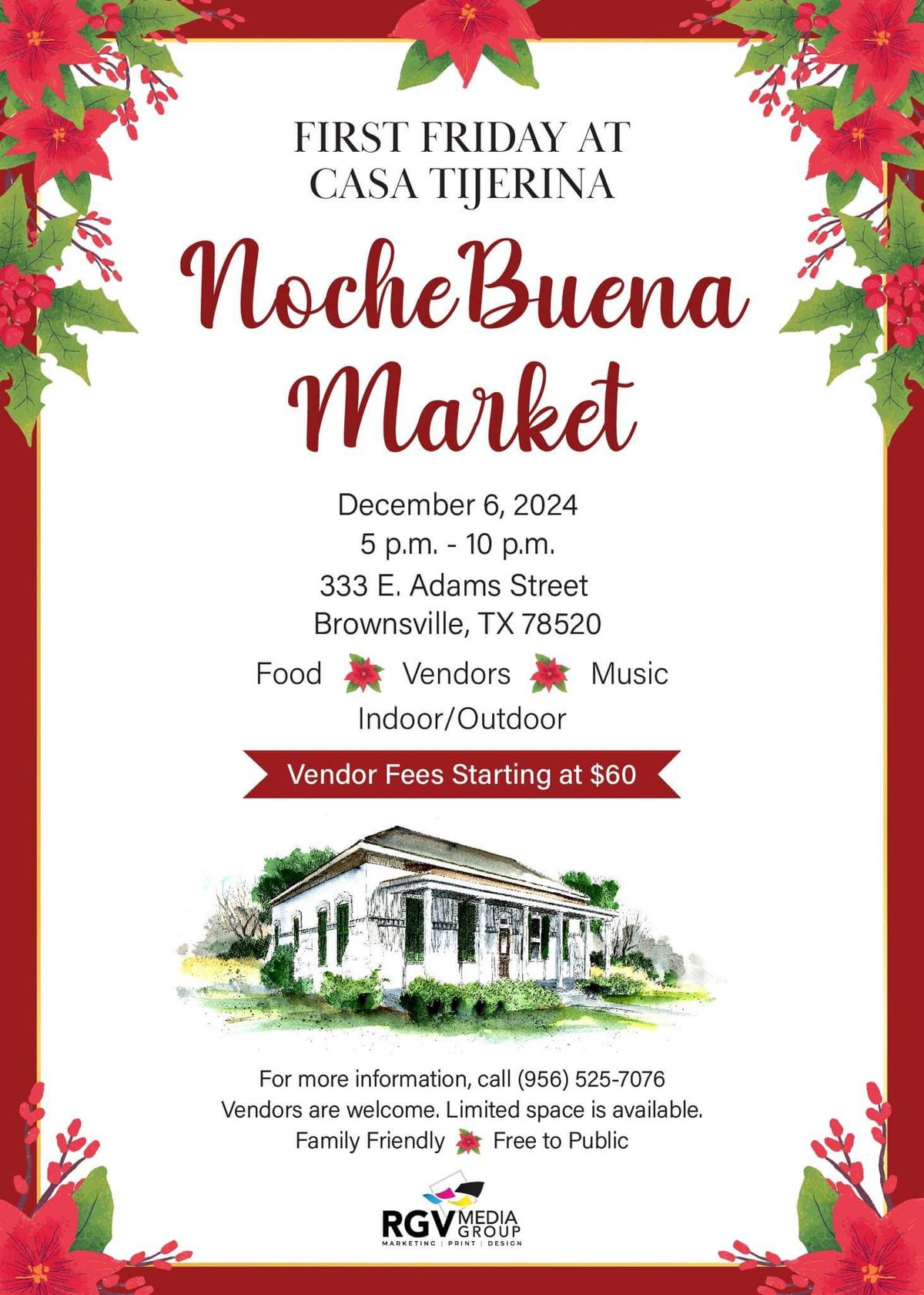 First Friday at Casa Tijerina Noche Buena Market