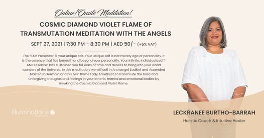 Online\/Onsite Meditation: Cosmic Diamond Violet Flame Of Transmutation Meditation With The Angels