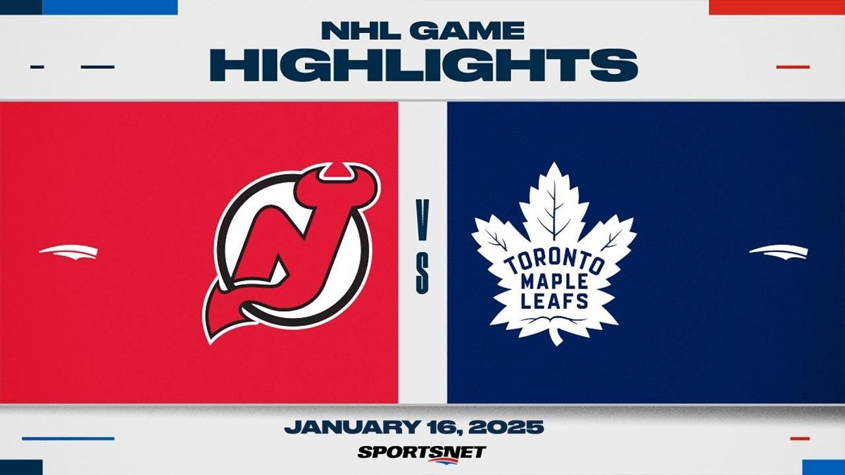Toronto Maple Leafs vs. New Jersey Devils
