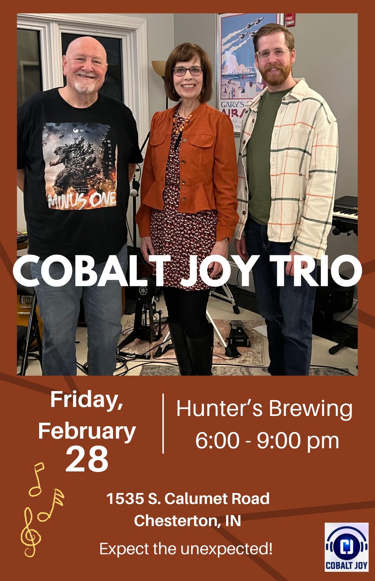 Cobalt Joy Trio at Hunter's Brewing 