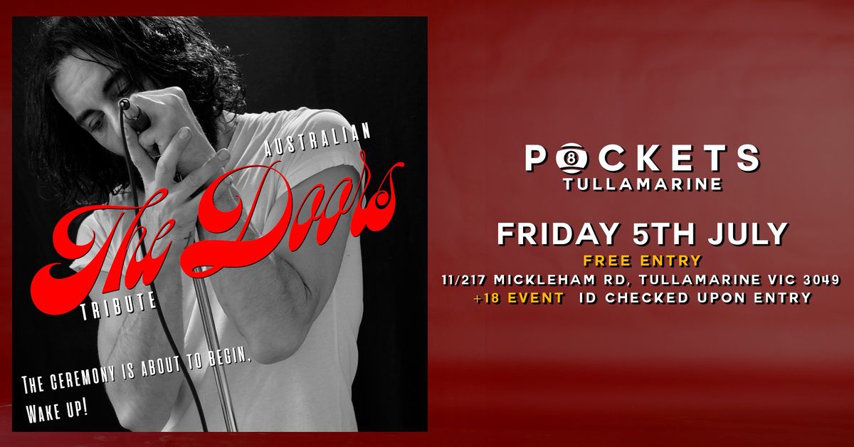 [FREE ENTRY] THE AUSTRALIAN DOORS TRIBUTE | LIVE @ POCKETS