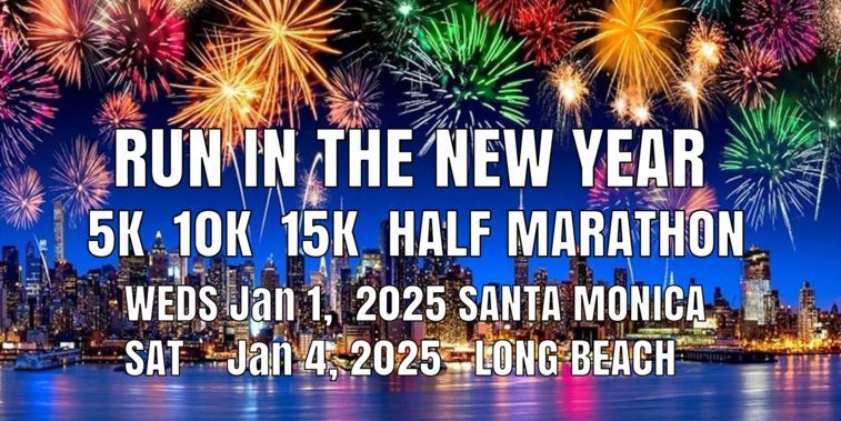 Run in the New Year 5k, 10k, 15k, Half Marathon