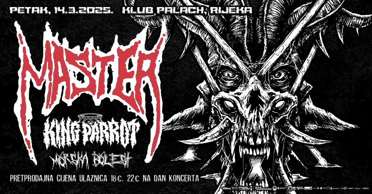  MASTER \/ King Parrot \/ Morska Bolest @ Palach, Rijeka 