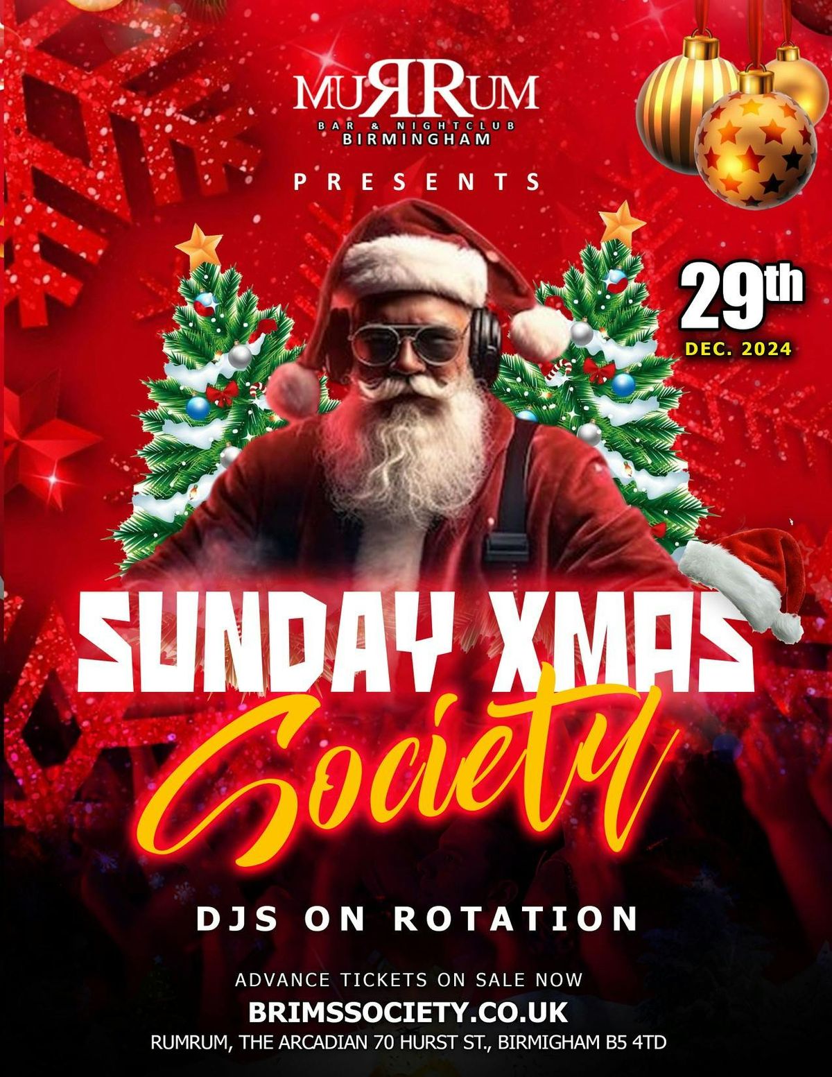 \ud83c\udf85 SUNDAY XMAS SOCIETY \ud83c\udf85 FREE TICKETS \ud83c\udf85